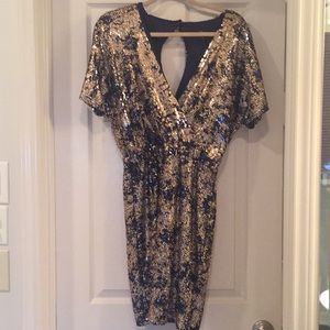 Tahari “Kendall” sequin cocktail dress